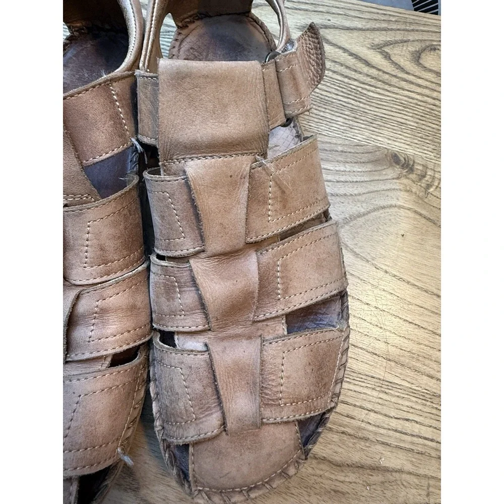 Pikolinos Tarifa Sandals Mens Size 10-10.5‎ EUR 44 Fisherman Brown Leather